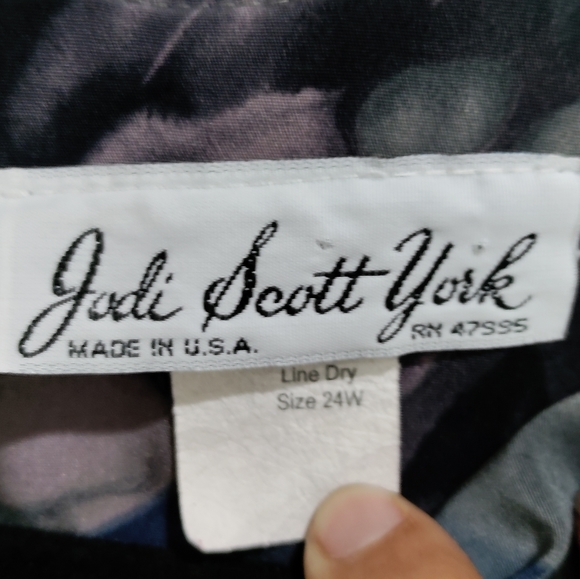 Jodi Scot York floral blouse women's size 24w - Picture 6 of 6